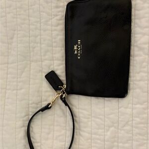 Coach Black Wristlet